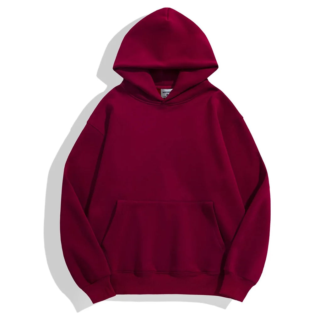 16.9oz 480gsm Heavy Weight Cotton Plus Velvet Hooded Sweater