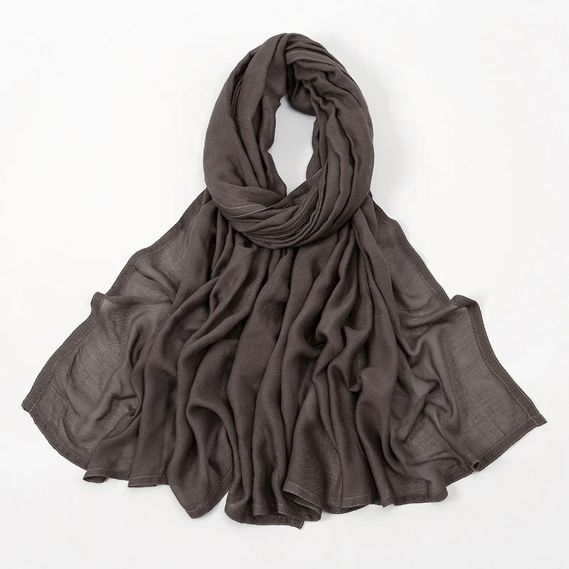 170*70cm Women Hijab Rayon Cotton Shawls