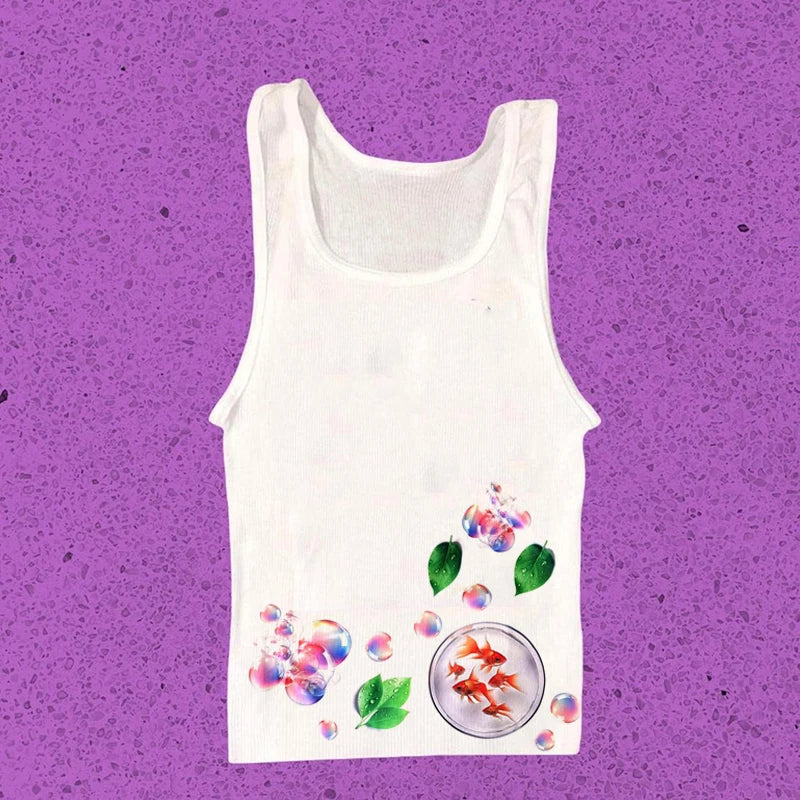 Aesthetic Summer Baby Tee Streetwear Graphic Print Women's T-shirt