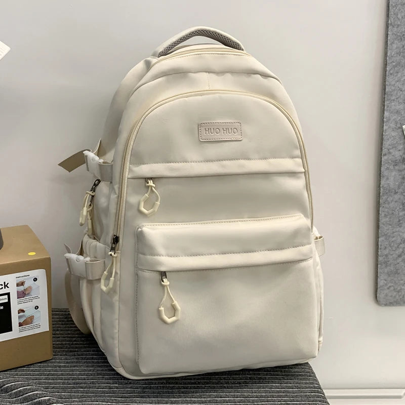 Multi-layer Large Capacity Preppy Pair Travel Backpack