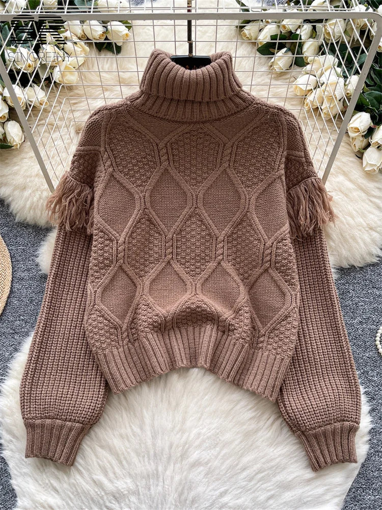Casual Women's Turtleneck Sweater