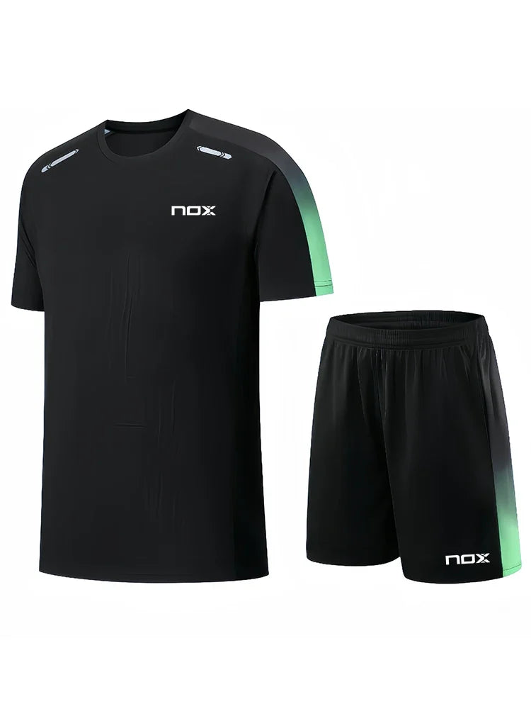 Men's Training Wear Short Sleeve Top & Shorts Breathable - Premium Activwear from Craftklart Dropship - Just $17.21! Shop now at Craftklart.store