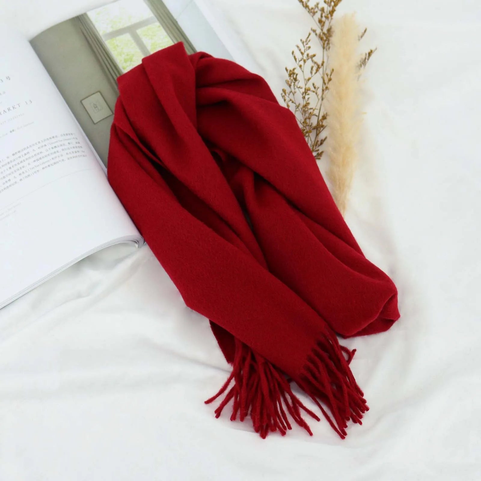 High Quality 100% Wool Scarf Autumn Winter Men - Craftklart.store