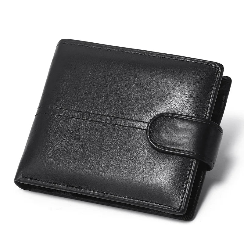 Genuine Leather Men Short Wallet - Premium Wallet from Craftklart Dropship - Just $17.28! Shop now at Craftklart.store