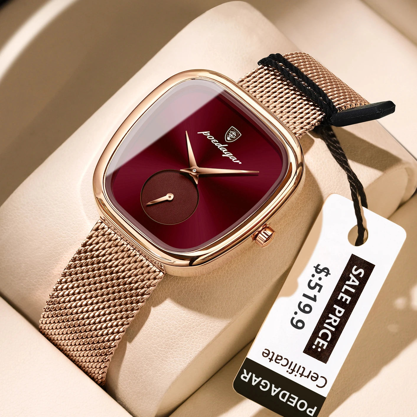 Elegant Ladies Watch Stainless Steel Quartz - Premium Watches from Craftklart Dropship - Just $19.85! Shop now at Craftklart.store