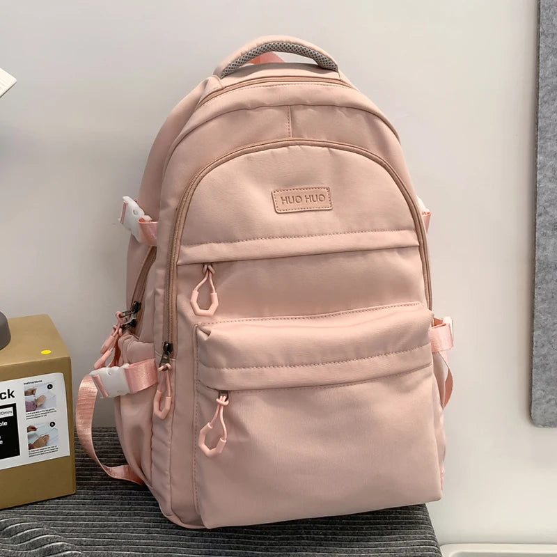 Multi-layer Large Capacity Preppy Pair Travel Backpack