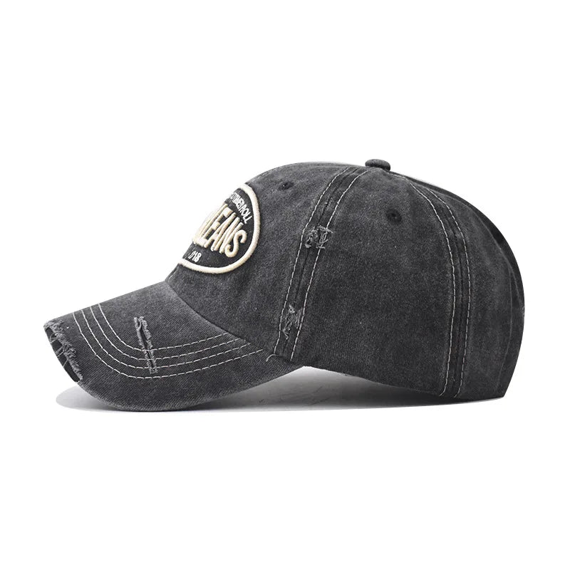 Vintage Washable Embroidery Snapback Adjustable Hat - Premium Cap from Craftklart Dropship - Just $6.49! Shop now at Craftklart.store