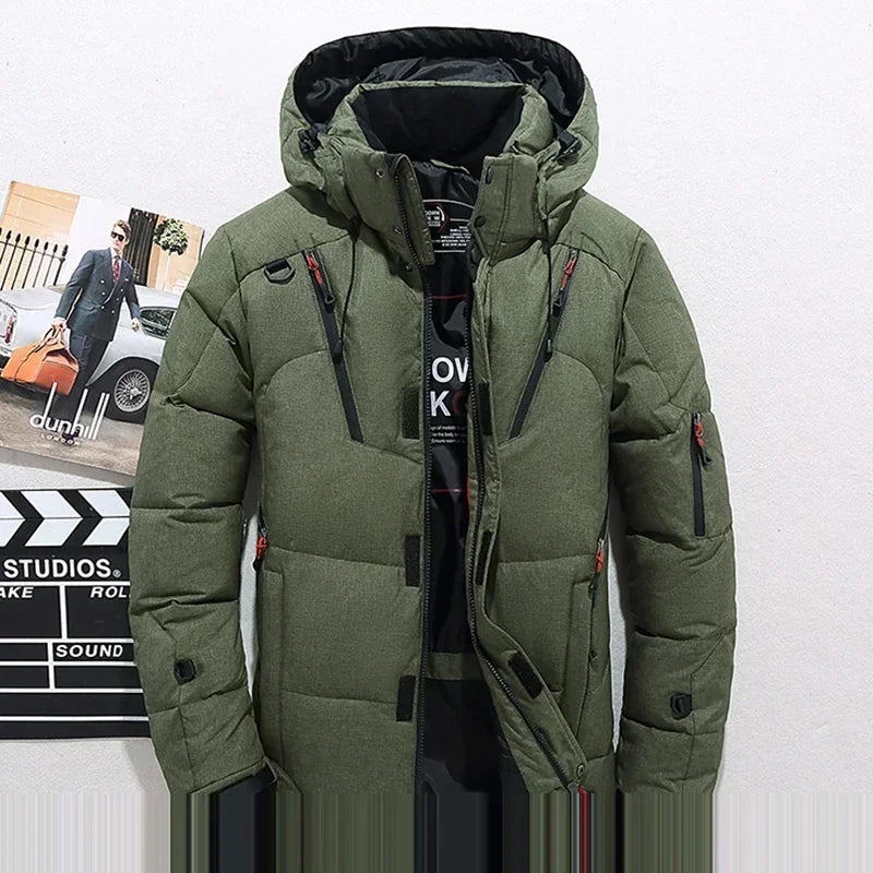 Men Hooded Casual Warm Thick Down Parkas - Craftklart.store