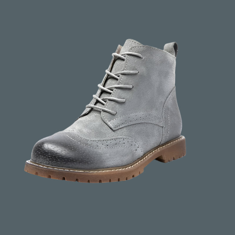 British Lace Up Urban Girl Women Ankle Boots