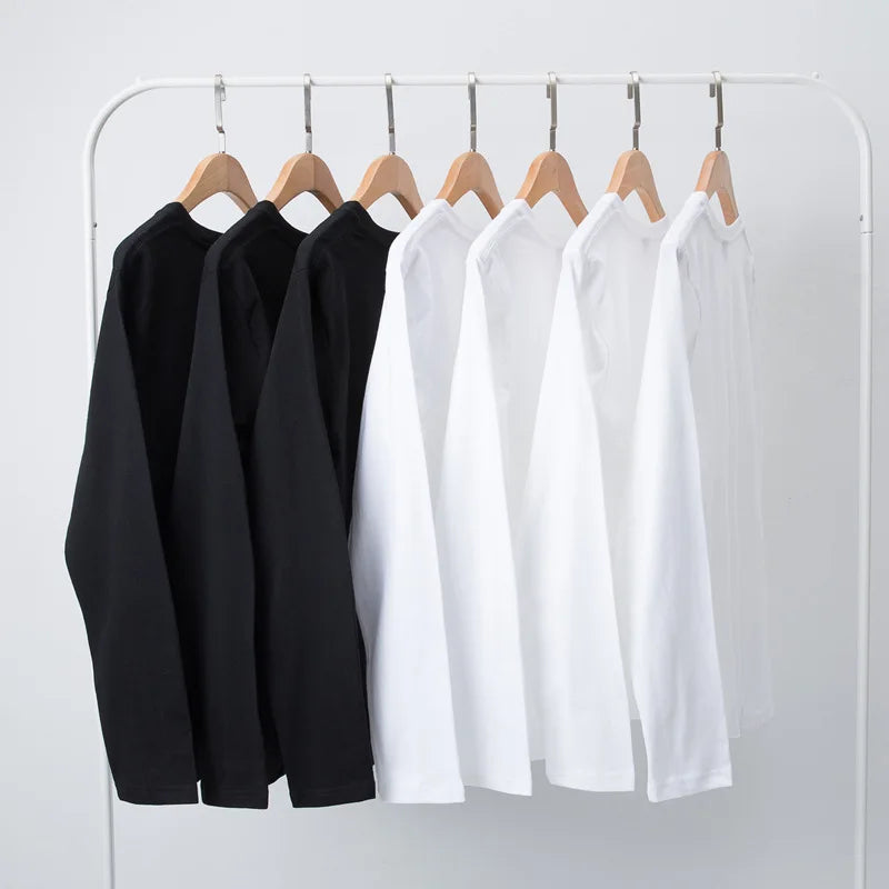 Cotton 100% Long-sleeved Men's T Shirt