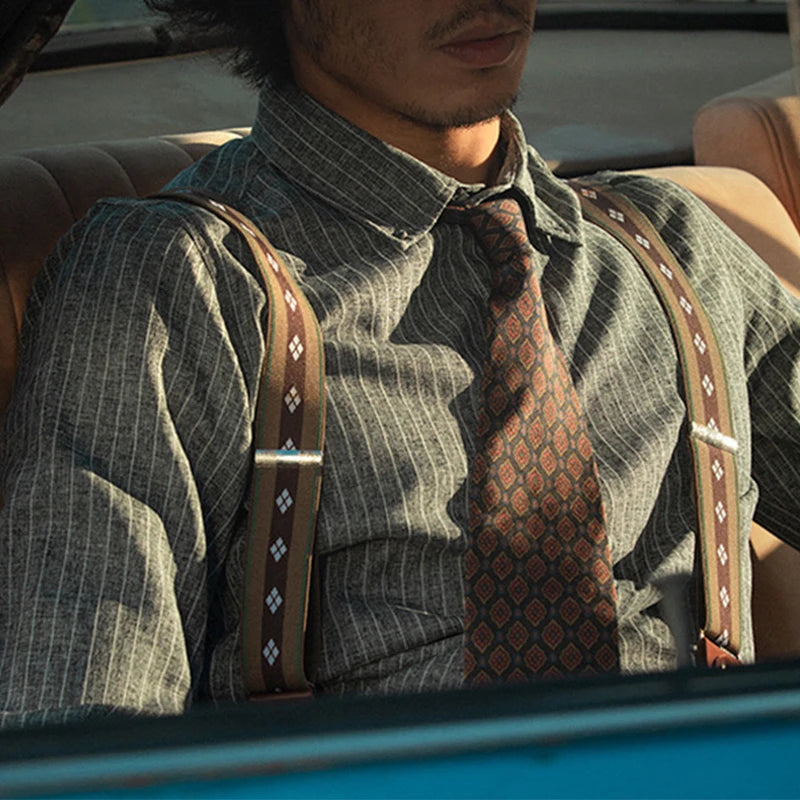 Long Sleeve Striped Turn-down Collar Urban Casual Shirt
