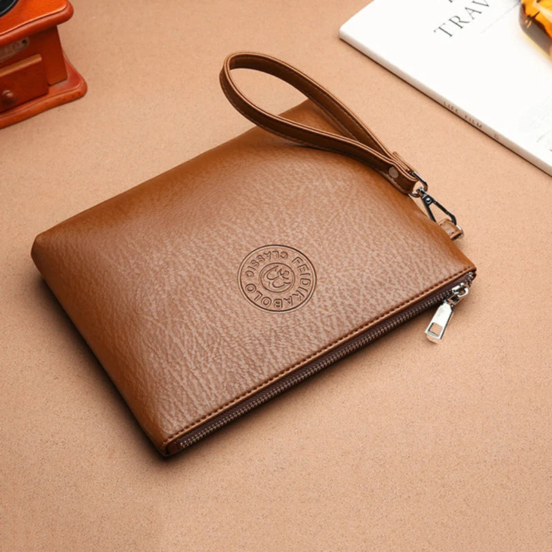 New PU Leather Business Style Men's Clutch - Premium Handbags from Craftklart Dropship - Just $13.99! Shop now at Craftklart.store