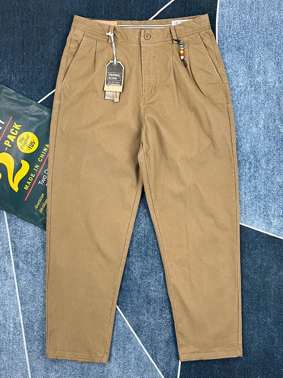 Cotton Urban Streetwear Japanese-style Tapered Pants - Craftklart.store