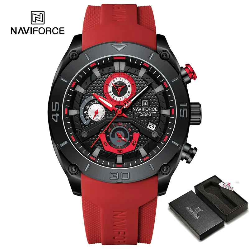 Waterproof Quartz Wristwatch Chronograph Military