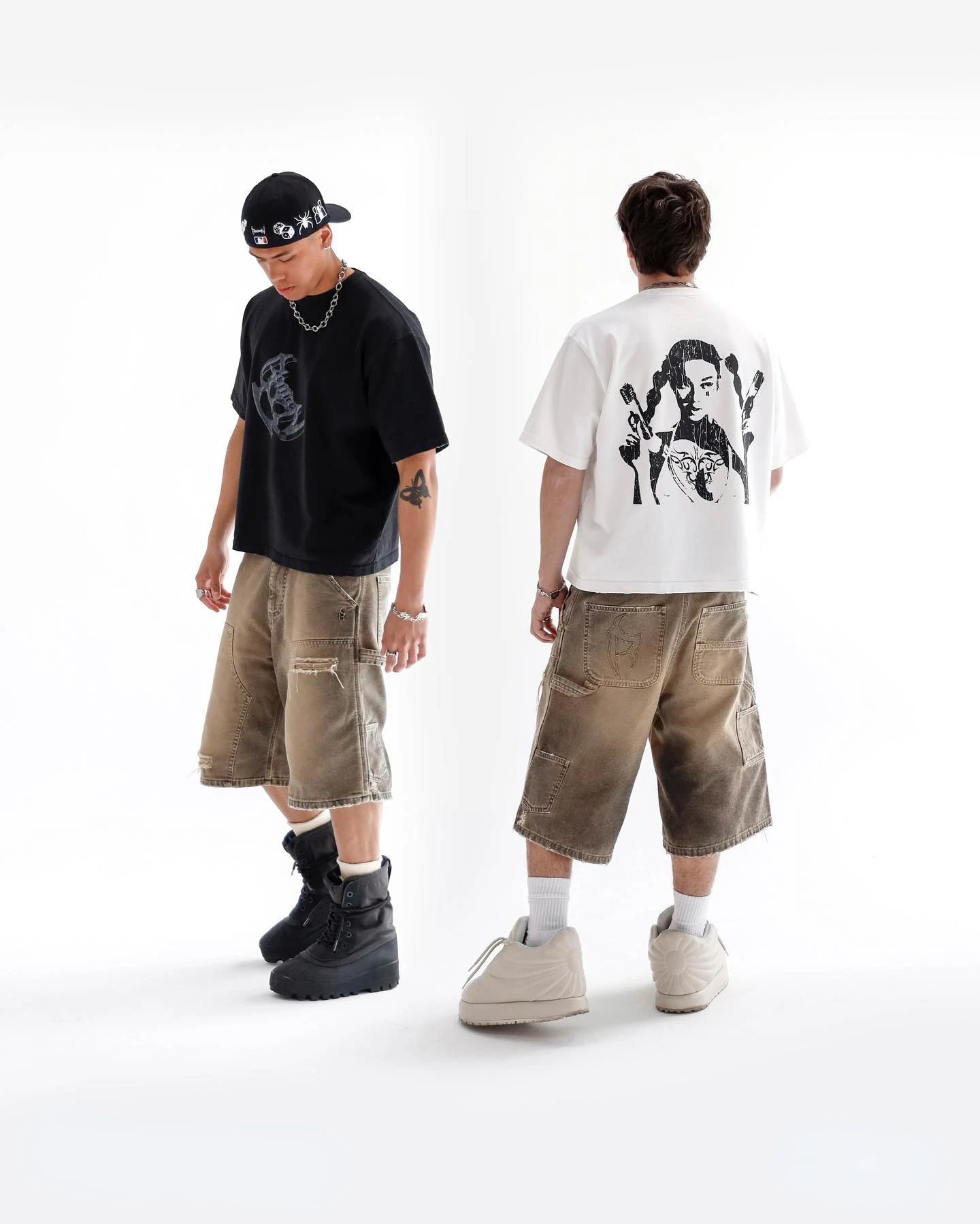 Men's Ripped Hole Denim Baggy Work Shorts - Premium Shorts from Craftklart Dropship - Just $29.93! Shop now at Craftklart.store