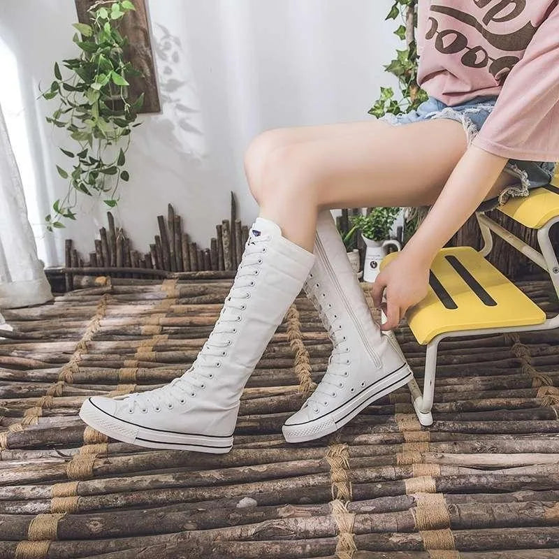 2025 New High Top Canvas Shoes for Women's