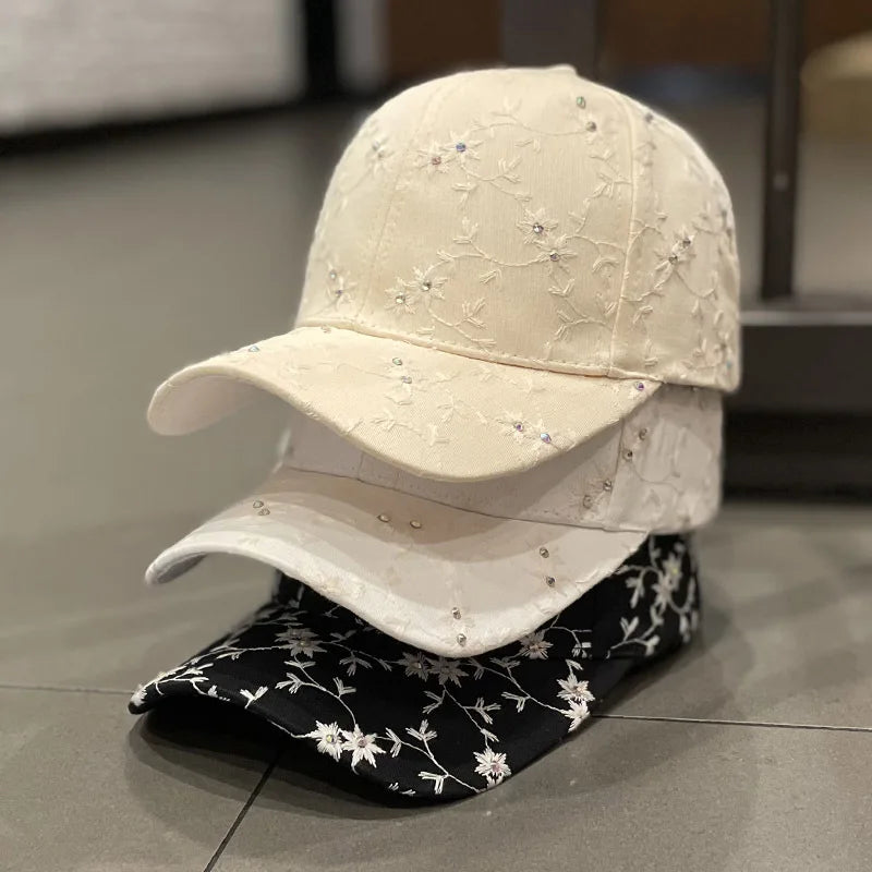 Summer Solid Sunhat Letters Embroidered Baseball Cap - Premium Baseball Cap from Craftklart.store - Just $8.50! Shop now at Craftklart.store
