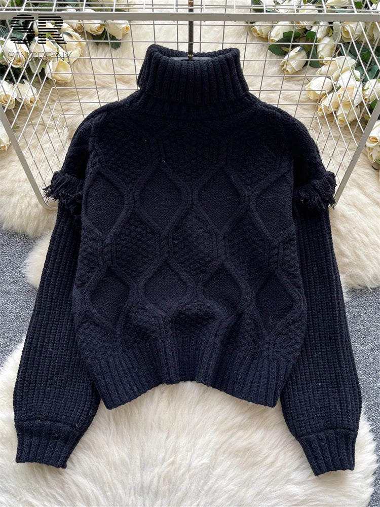 Casual Women's Turtleneck Sweater
