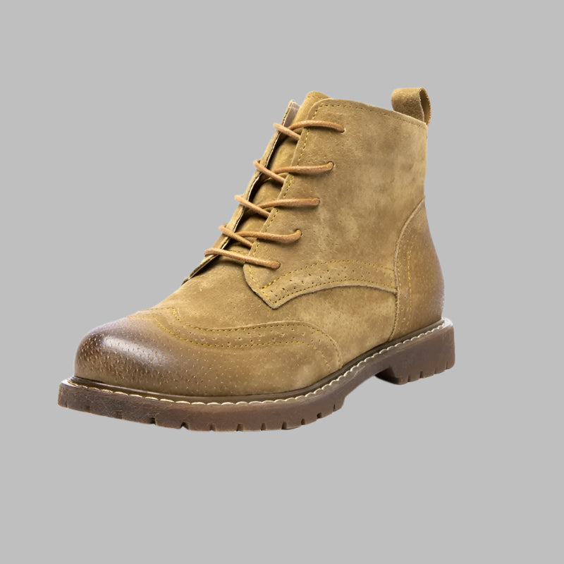 British Lace Up Urban Girl Women Ankle Boots