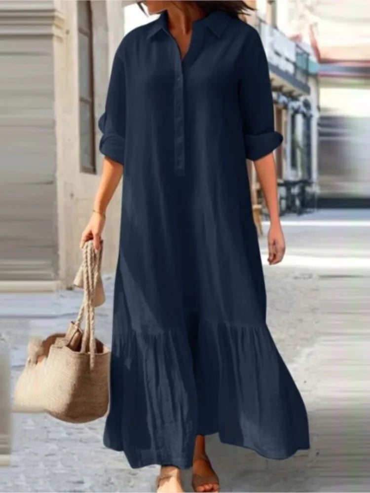 Women's Summer Casual Longsleeve Dress - Premium Dresses from Craftklart Dropship - Just $12.98! Shop now at Craftklart.store