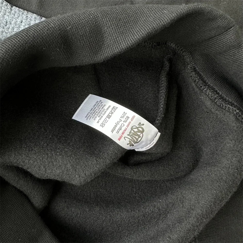 Black Pullover Sy-world Streetwear Sets