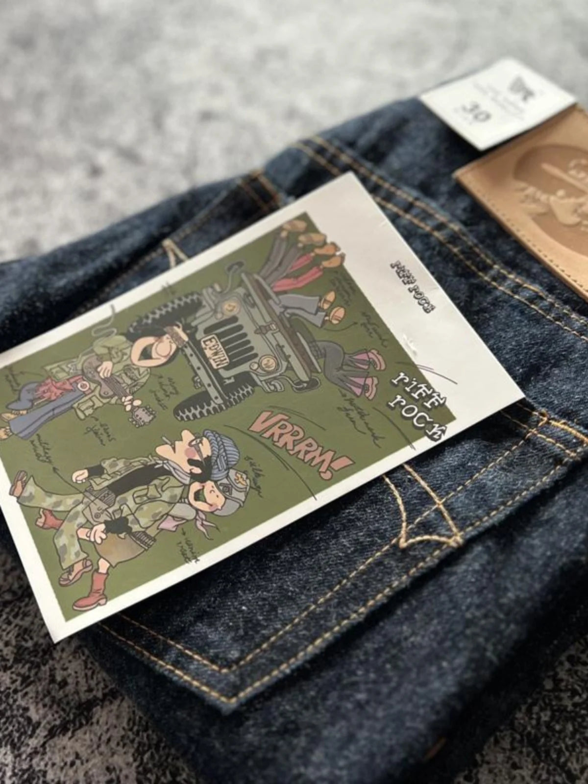 Urban Styled Red Selvedge Denim Pants for Men