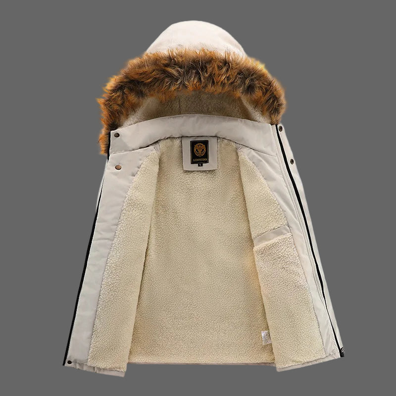 Men's Urban Outwear Fleece Warm Removable Hooded Jacket - Craftklart.store