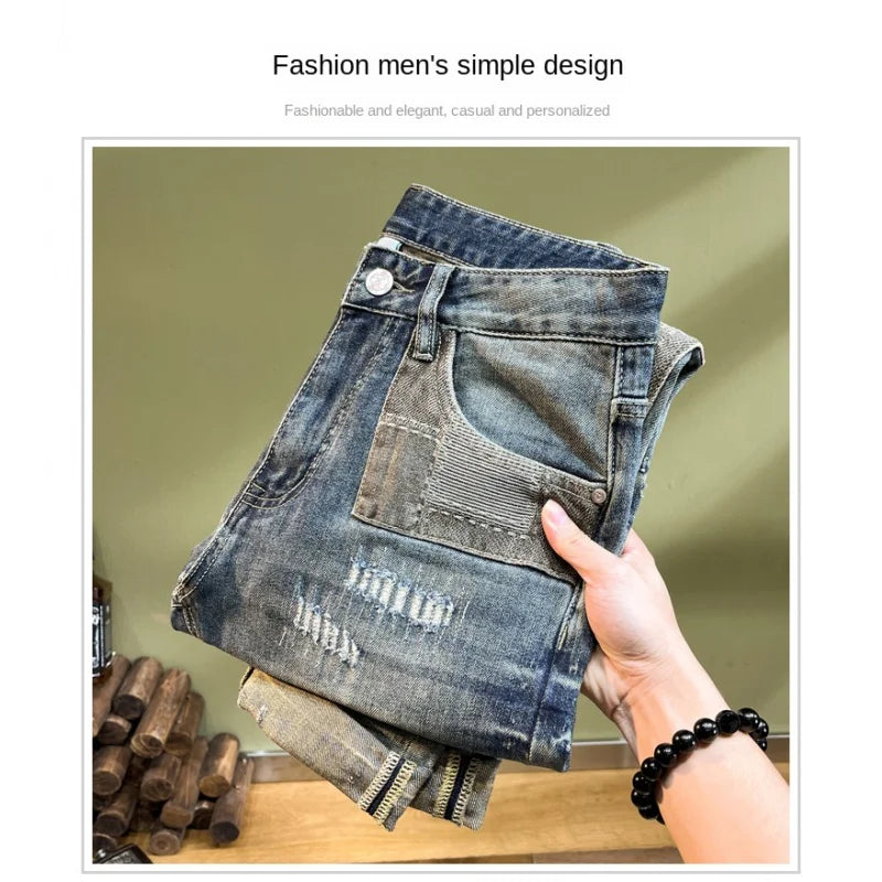 Streetwear Men's Straight Tapered Jeans - Premium Jeans from Craftklart Dropship - Just $44.50! Shop now at Craftklart.store