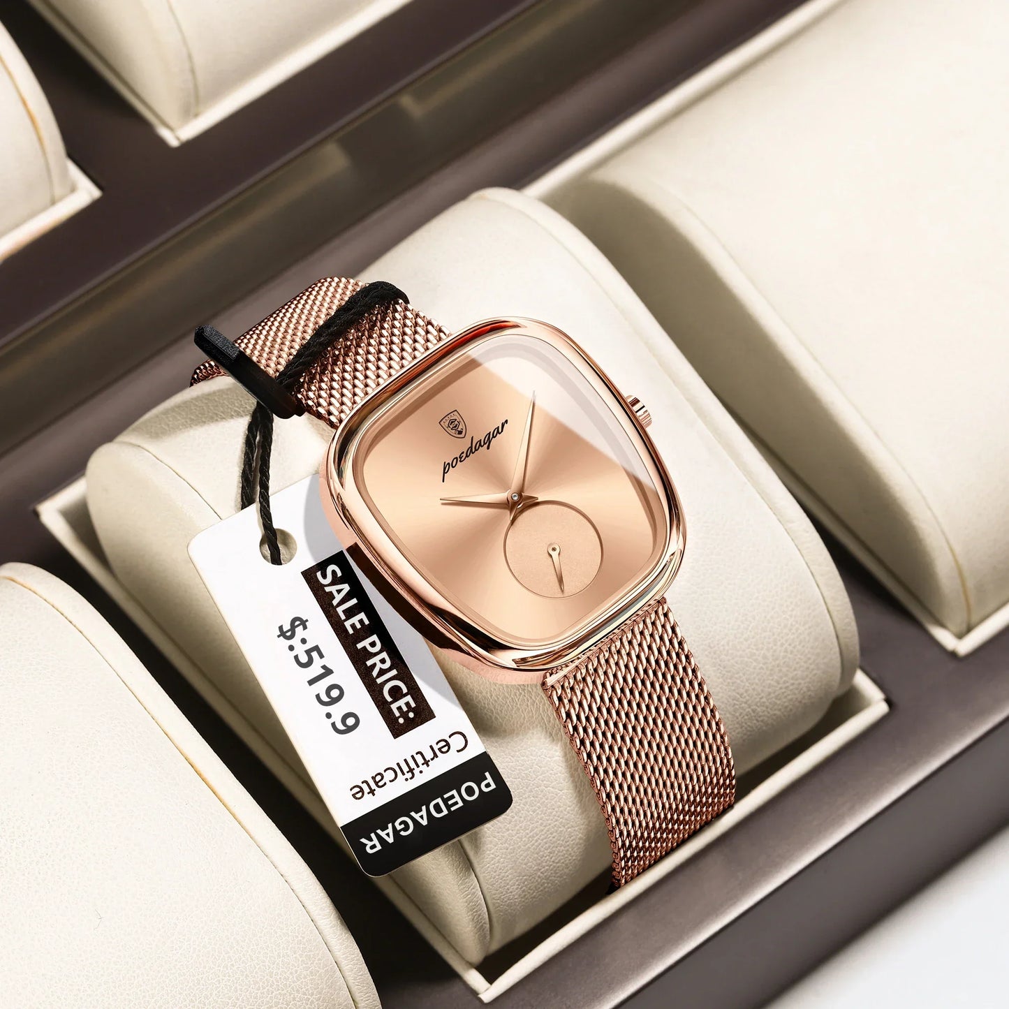 Elegant Ladies Watch Stainless Steel Quartz - Premium Watches from Craftklart Dropship - Just $19.85! Shop now at Craftklart.store