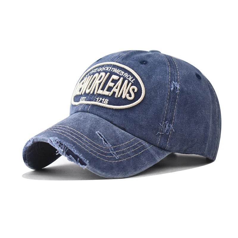 Vintage Washable Embroidery Snapback Adjustable Hat - Premium Cap from Craftklart Dropship - Just $6.49! Shop now at Craftklart.store