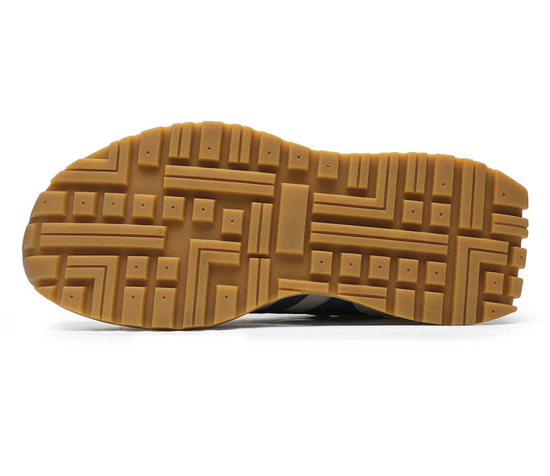 Men's Urban Styled Real Leather Light Laces Up Breathable Sneakers