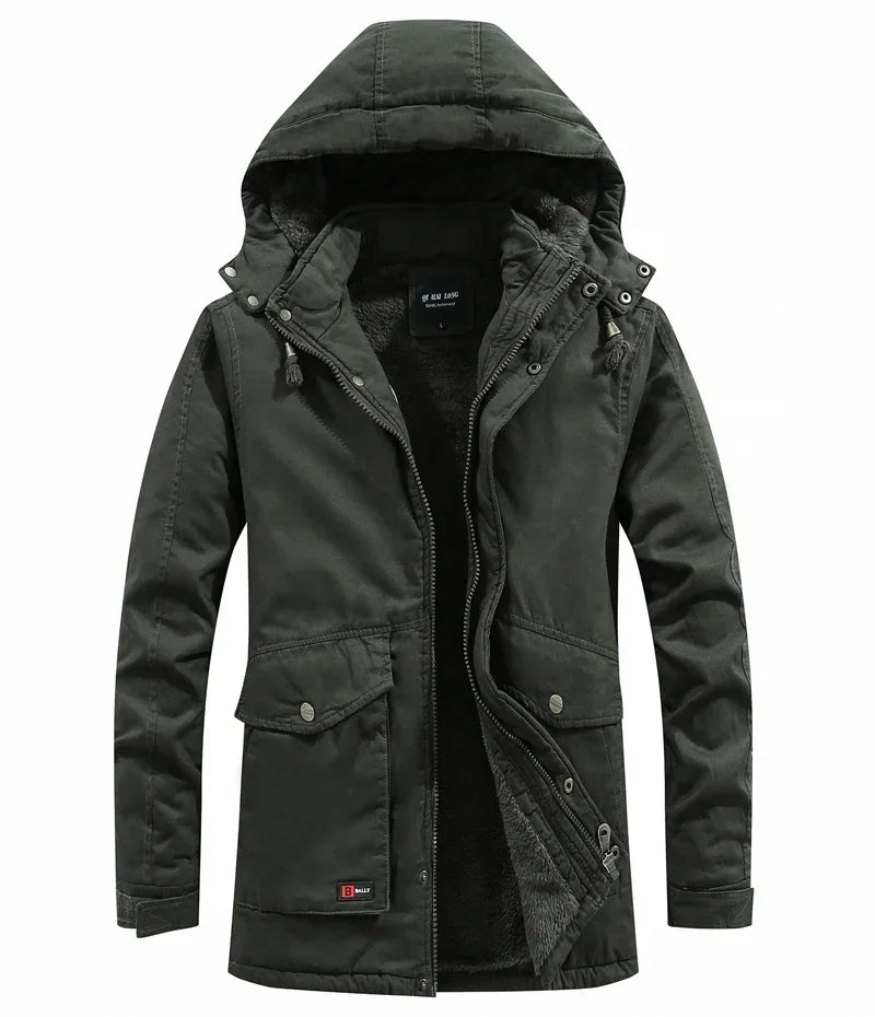 Men's Parkas Coat Military Windproof Hooded Jackets - Craftklart.store