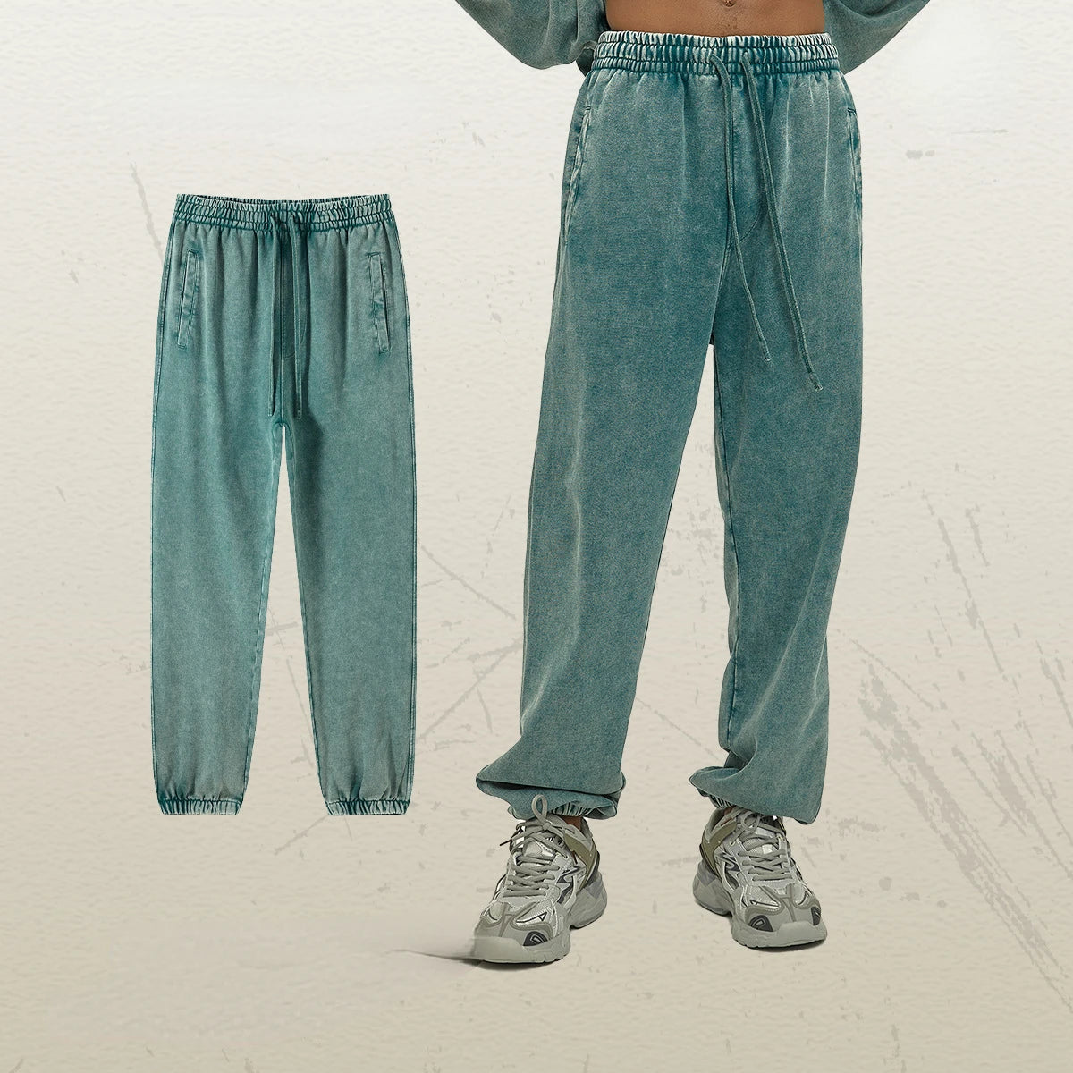 Sumuyoo Thin Round Neck Hoodie Pants Suits Women Chaopai Wash Water Guard Clothes Fashion Sports Pullover Oversized Couple Set - Premium from Craftklart.store - Just $36.69! Shop now at Craftklart.store