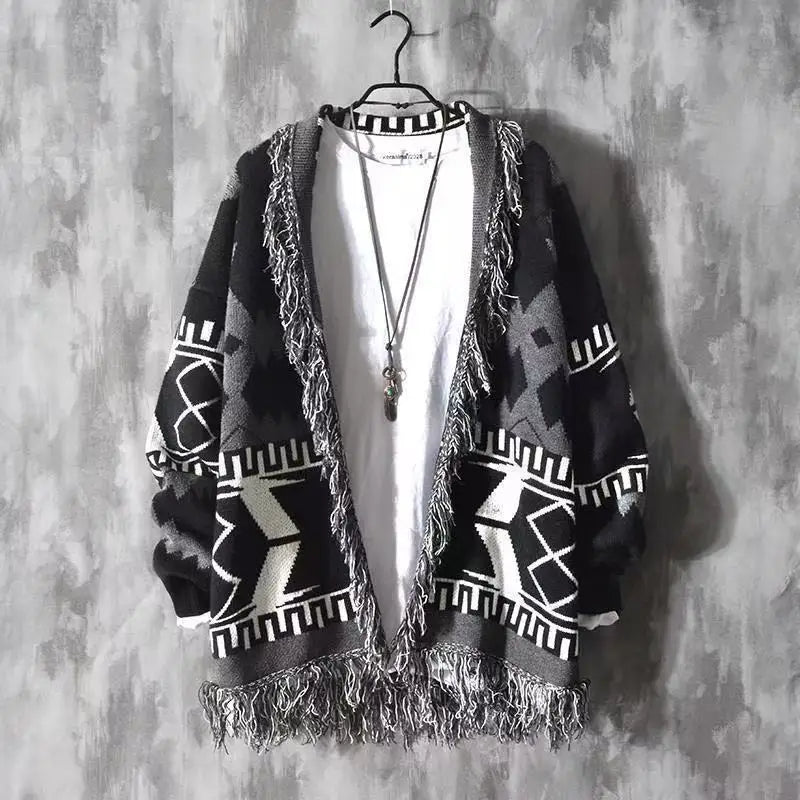 2025 New Korean Trendy Street Hip-hop Casual Loose Sweater Men Retro Y2K Harajuku Fashion Versatile Oversized Sweater Women