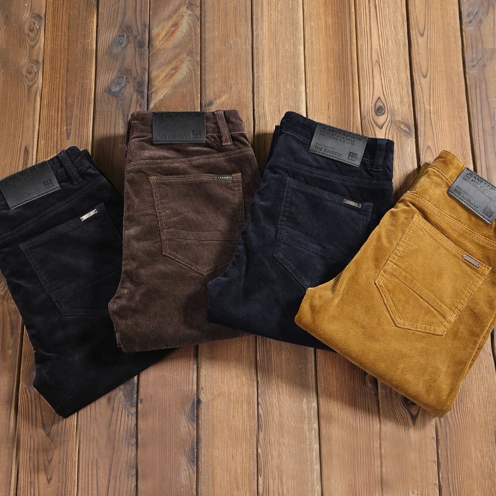Men's Corduroy Business Casual Pants - Craftklart.store