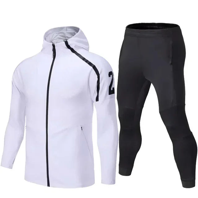 Men Urban Streetwear Road Runner Long Sleeve Tracksuit