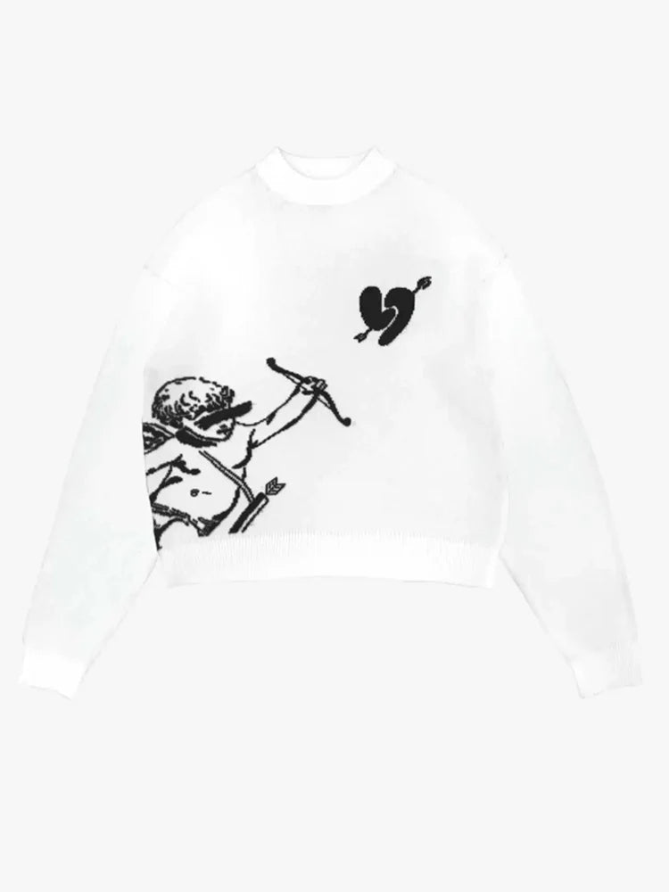 Printed Women's Round Neck Hoodie