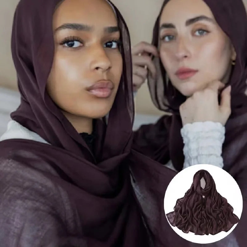 170*70cm Women Hijab Rayon Cotton Shawls