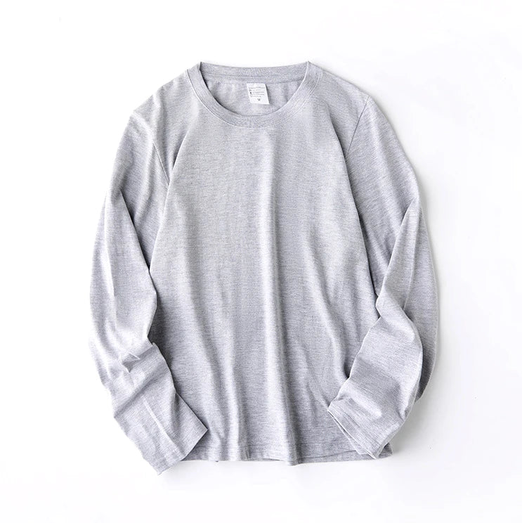 Cotton 100% Long-sleeved Men's T Shirt