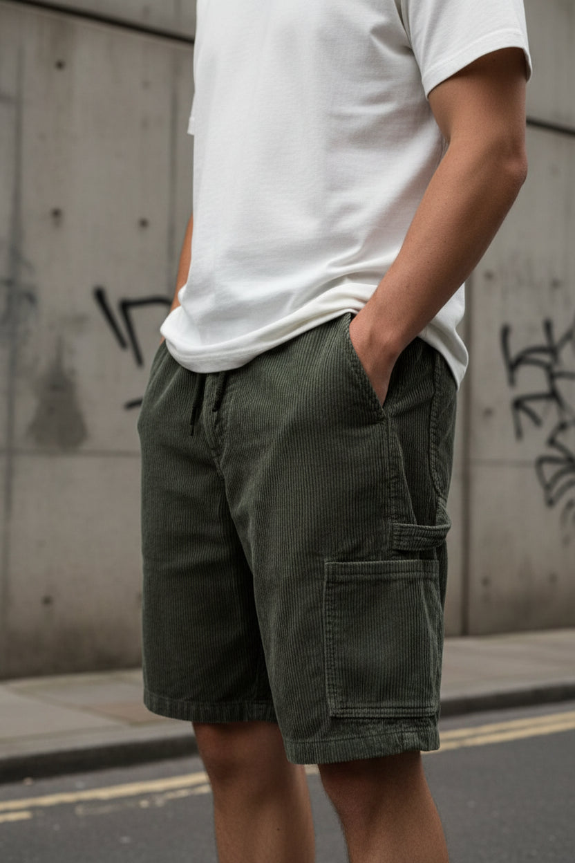 Urban Striped Drawstring Shorts — Loose Fit | Craftklart