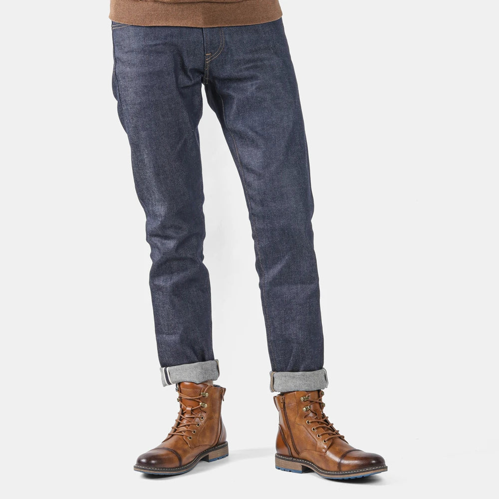 Men Urban Retro Streetwear Leather Boots - Craftklart.store