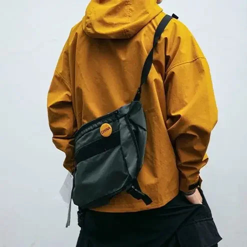 Men's Loose Fit Windproof Techwear Hooded Jacket - Premium from Craftklart.store - Just $38.08! Shop now at Craftklart.store