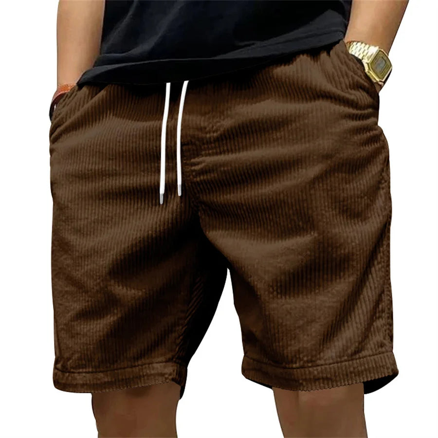 New 2025 Men Casual Corduroy Beach Shorts - Premium Shorts from Craftklart Dropship - Just $7.43! Shop now at Craftklart.store