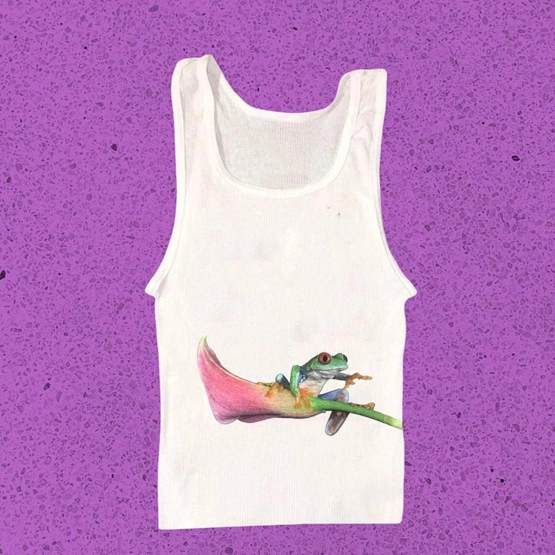 Aesthetic Summer Baby Tee Streetwear Graphic Print Women's T-shirt