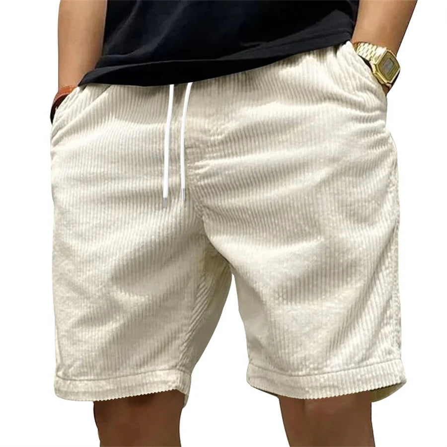 New 2025 Men Casual Corduroy Beach Shorts - Premium Shorts from Craftklart Dropship - Just $7.43! Shop now at Craftklart.store