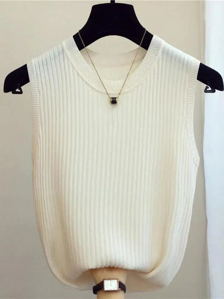 Women's Sleeveless Knitted Vests - Premium Vest from Craftklart Dropship - Just $7.99! Shop now at Craftklart.store