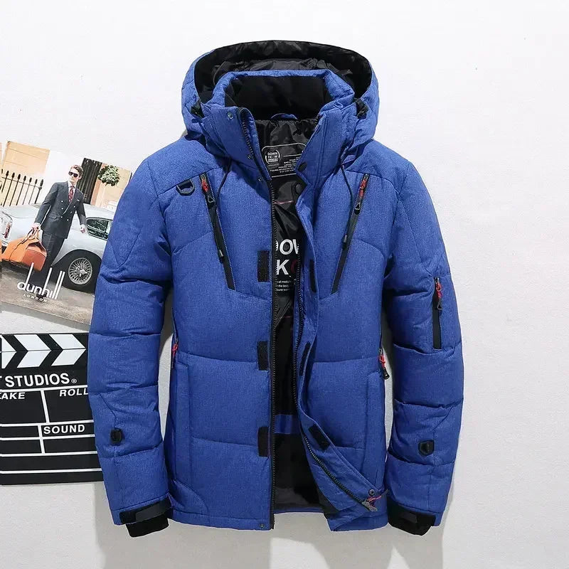 Men Hooded Casual Warm Thick Down Parkas - Craftklart.store