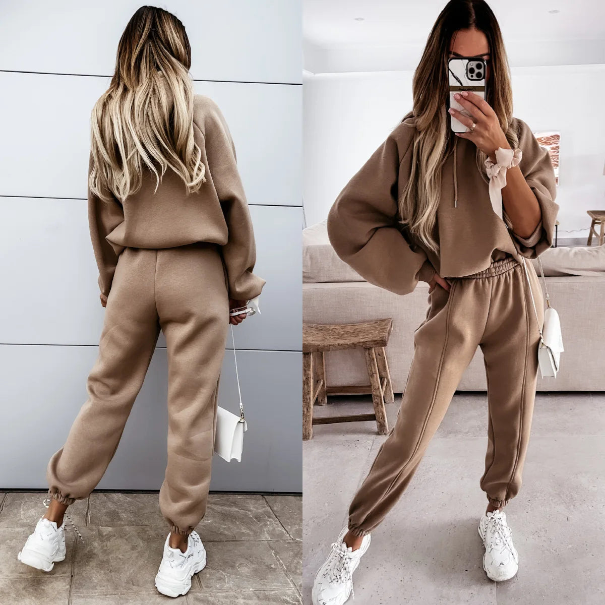 2025 Women Hoodies Sports Tops Pants Tracksuit Sweatshirt Sweat Suit Jogging Set Long Sleeve Hoodie Sport Pants Lady Suit - Premium from Craftklart.store - Just $9.38! Shop now at Craftklart.store