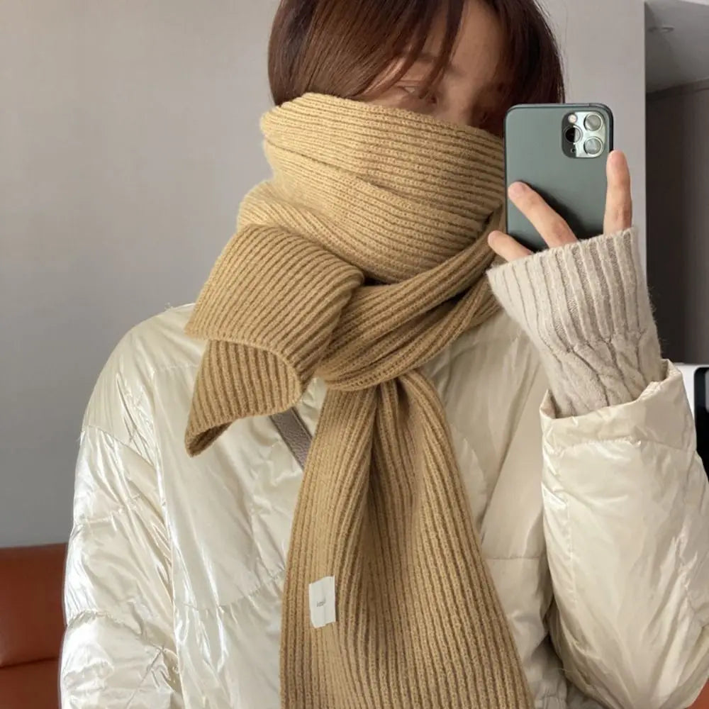 Urban Casual Solid Color Scarves