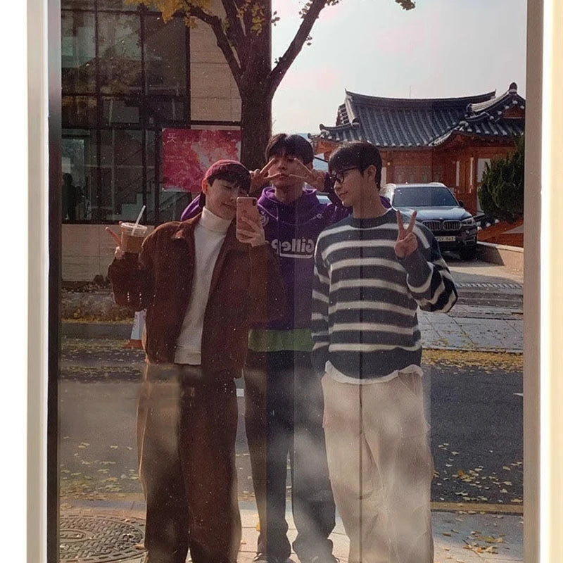 Korean Corduroy Loose Streetwear Casual Coat - Premium Jacket from Craftklart Dropship - Just $38.78! Shop now at Craftklart.store